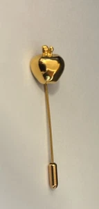 Shining Apple Gold Tone 2.5” Long Stick Pin - Picture 1 of 5