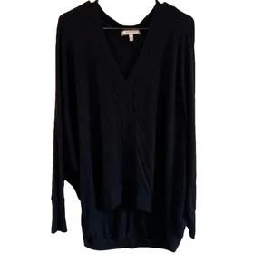 Suéter Eri + Ali Anthropologie para mujer mediano negro manga ala de murciélago cuello en V - Imagen 1 de 7