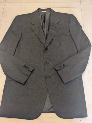 Traje Top Brioni Lana Pura 42L Negro Tres Botones Italiano Un Pecho Foto 1 de 4