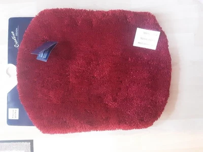 kleine Wolke Relax Bad Teppich rubin rot rund 70 cm Maßanfertigung Badteppich  - Bild 1 von 2