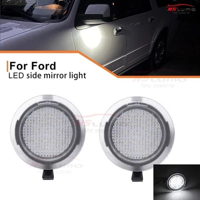 Side Mirror Puddle Light LED for Ford F150 Explorer Edge Expedition 2007-2018 - Image 1 of 4