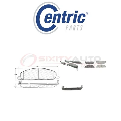Centric Semi Metallic Brake Pads w Shim for 2009-2010 Dodge Ram 2500 4.7L ze Foto 1 de 4