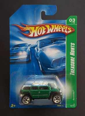 Hot Wheels Treasure Hunt Rockster 3/12 2008, verde, número de coleccionista 163 Foto 1 de 4