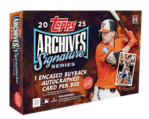 2025 TOPPS ARCHIVES SIGNATURE SERIES HOBBY BOX (1 AUTO) MLB Baseball Brand New - Picture 1 of 1