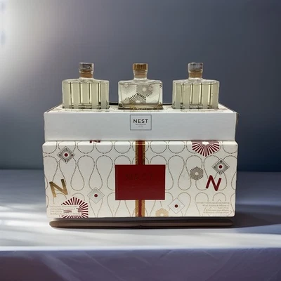 Nest Fragances Festive Petite Diffuser Trio 1.3oz Each 18 BATONETS  REED DESCRIP - Image 1 of 4