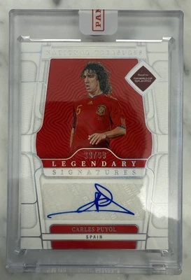 2022 Panini National Treasures FIFA World Cup Carles Puyol #LS-CPU Auto /99 - Image 1 of 2