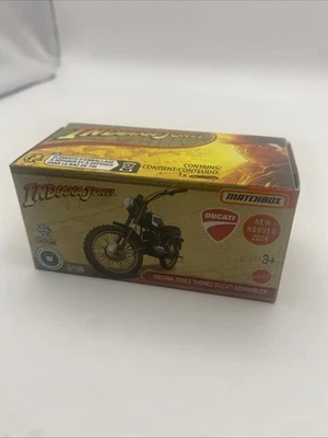 Nuevo Matchbox - Die-Cast - Indiana Jones Temática Ducati Scrambler 6/100 Mattel Foto 1 de 4
