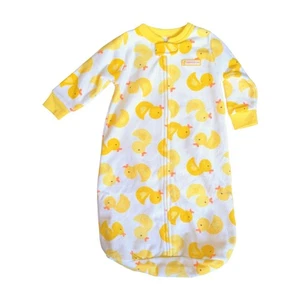 Carter's Baby Fleece Sleep Bag 0-9 months Infant Winter Pajamas Sack Rubber Duck - Picture 1 of 6