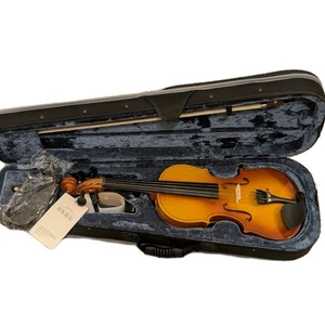 Violín Vangoa hecho a mano 1/2 medio tamaño violín de iniciación, reposahombros, arco, etc. - Imagen 1 de 15