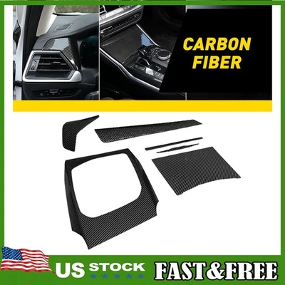 Cubierta de consola de salpicadero de carbono para BMW Serie 3 G20 320i 330i M340i 2020-21 Foto 1 de 4