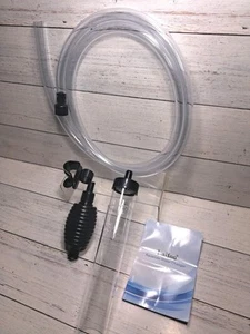5ft Aquarium Siphon Vacuum Cleaner for Fish Tank Cleaning Gravel & Sand - Picture 1 of 9