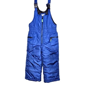 Carters Baby Snow Bib Overalls 24 Months Blue Water-Resistant Polyester Adjustab - Picture 1 of 9