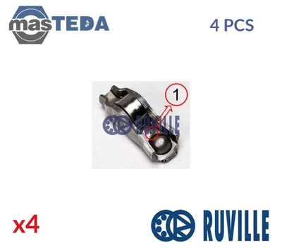 235006 CAMSHAFT VALVE ROCKER ARM RUVILLE 4PCS FOR CITROËN DS3,C4 II,BERLINGO,C3 - Image 1 of 4