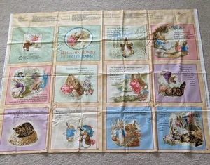 Libro de corte y costura de panel de tela Benjamin Bunny and Peter Rabbit Beatrix Potter 2009 - Imagen 1 de 11