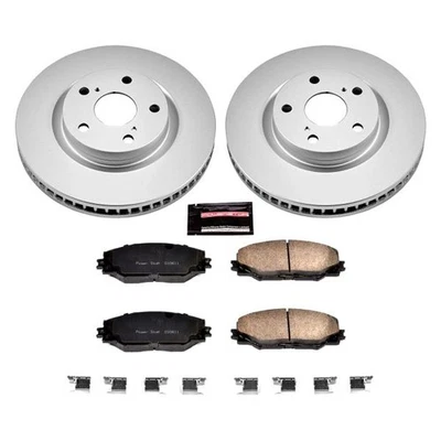 PowerStop CRK3054 Brake Kit For Toyota RAV4 2006-2018 Front - Image 1 of 4