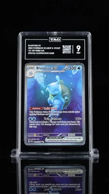 2023 Pokemon Blastoise EX S&V 200 Illustration Rare TAG 9 - Image 1 of 2