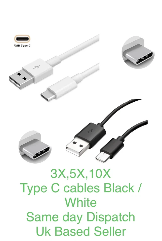 USB C Fast Charging Cable For Samsung Galaxy A70 A20 A22 A40 A50 Type C Charger  - Image 1 of 1