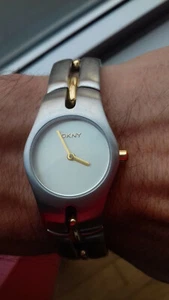 Donna Karan NY3010 STEEL & GOLD VINTAGE COLLECTION WATCH OROLOGIO NOS MONTRE UHR - Imagen 1 de 12