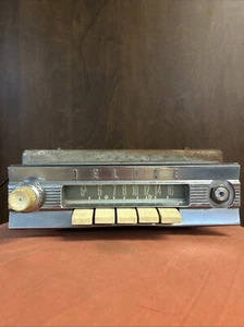 1959 Ford Galaxie Pushbutton Radio Automatic Brand w Bezel. Rare Survivor USA - Picture 1 of 21