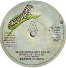 Patrice Rushen - Never Gonna Give You Up (Won't Let You Be), 7"(Vinyl)