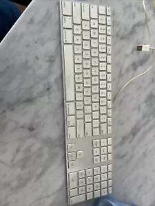 Genuine Apple USB Wired Keyboard A1243 with 10 Key for iMac, Mac Mini, Mac Pro - Picture 1 of 1