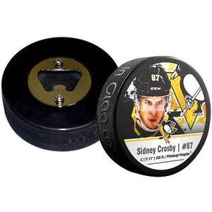 Pittsburgh Penguins Sidney Crosby Player Series Hockey Puck Bottle Opener - Picture 1 of 4
