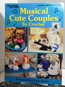 Musical Cute Couples CROCHET PATTERNS Rabbit Bunnies Duck Ducky Bears Mice 2474 - Picture 1 of 4