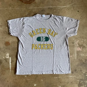 80s VINTAGE GREEN BAY PACKERS PLAYER OWNED T-SHIRT SZ S RANDY WRIGHT QB #16 - Picture 1 of 11