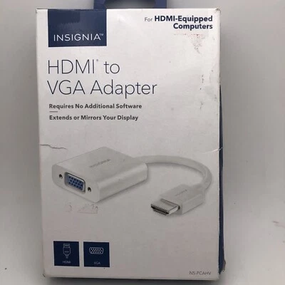Insignia NS-PCAHV HDMI to VGA Adapter OPEN BOX - Image 1 of 2