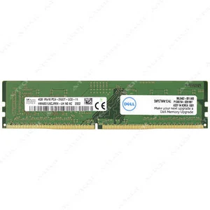 Dell 4GB DDR4-2400 PC4-19200 DIMM SNPGTWW1C/4G GTWW1 0GTWW1 Desktop Memory RAM - Picture 1 of 2