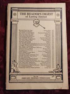 Readers Digest Februar 1929 Harry Fosdick Lewis Browne Lincoln Steffens G B Sha - Bild 1 von 1