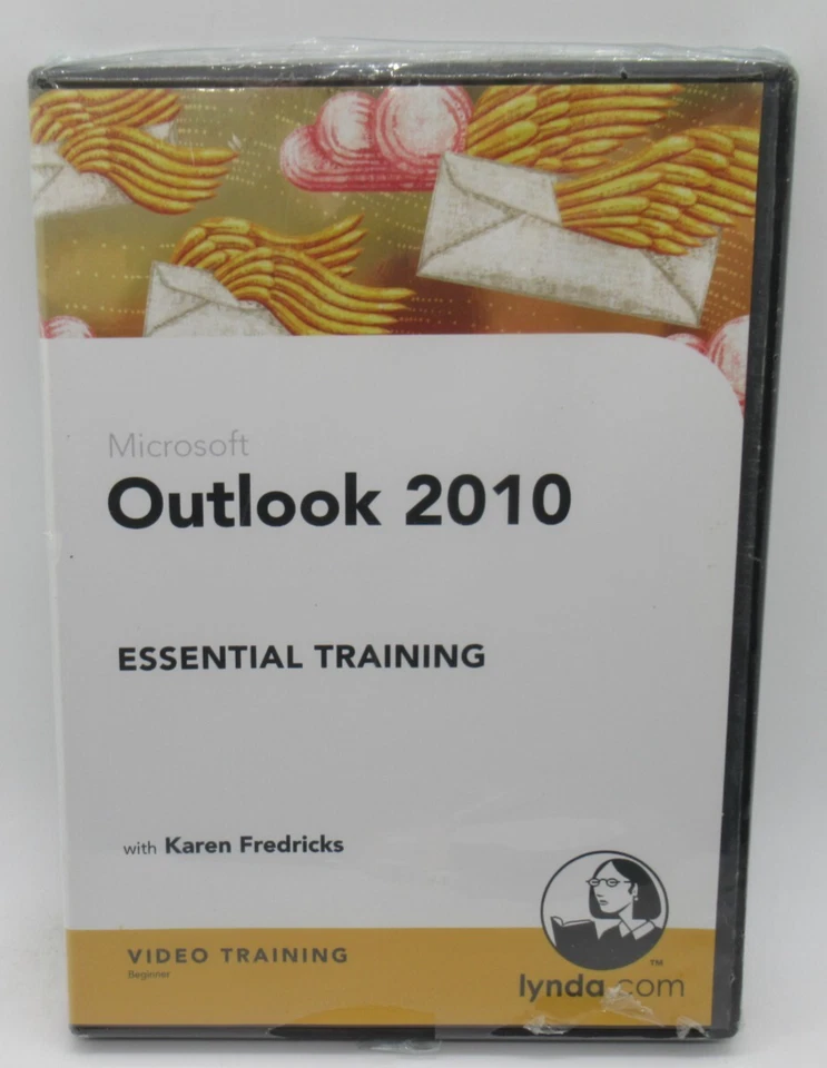 MICROSOFT OUTLOOK 2010 - ESSENTIAL VIDEO TRAINING PC CD-ROM SOFTWARE, BASICS + - Image 1 of 2