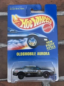 1997 Hot Wheels Black OLDSMOBILE AURORA Police#265 New Paint Style K-9 Unit NIP - Picture 1 of 7