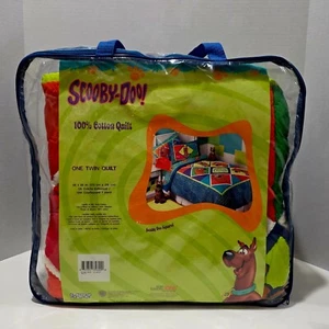 Scooby Doo Twin Quilt 100% Cotton Colorful by Dan River Vtg Cartoon Network NIP - Picture 1 of 4