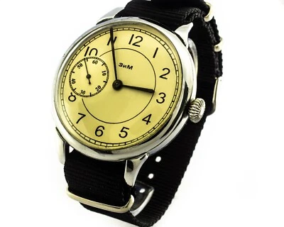 Large Wristwatches Men's Mechanical Big Watch Russian Regulator Aviator Zim ussr - Image 1 of 4