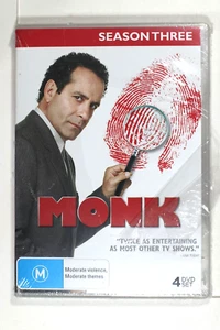 Monk : Season 3 - Region 4 New Sealed (Partially open) - Picture 1 of 3