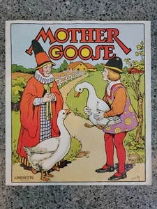 Vintage antike 1930er Jahre Leinenette Mutter Gans Buch RA Burley Farbe Litho 434 USA - Bild 1 von 8