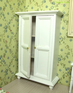 Armario en miniatura para casa de muñecas armario armario muebles de dormitorio juguete 1:12 - Imagen 1 de 12