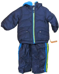 Pacific Trail Boys 2pc Snowsuit (Bibs Pants and Jacket Coat) 12 Months - New - Picture 1 of 8