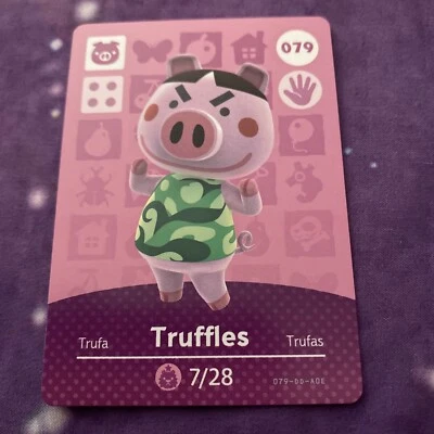 NINTENDO Animal Crossing New Horizons Amiibo Card Truffles # 79 079