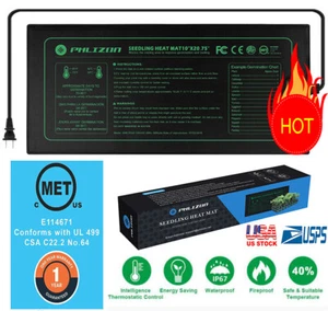 Waterproof Seedling Heat Mat 10x20" Warm Hydroponic Germination Heating Pad MET - Picture 1 of 12