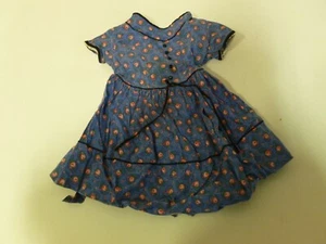 Vintage 50er Jahre Baby Mädchen Kleid blau Paisly, Spitzenbesatz - Bild 1 von 6