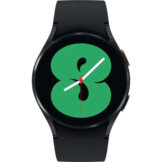 Samsung Galaxy Watch4 40mm Cassa di Alluminio, Cinturino Sportivo Nero, Orologio Intelligente (SM-R860NZKAEUE)