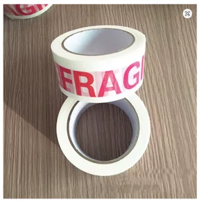 Ruban adhésif rouge "FRAGILE" 66m x 4.8cm | Sécurité colis, emballage pro - Imagen 1 de 5