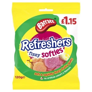 12 x Candyland Refreshers Softies 120g Bags – Full Box – Fruity Chewy Sweets - Picture 1 of 1