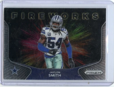 2020 Panini Prizm FB Jaylon Smith Fireworks Dallas Cowboys #25 ⭐️💥🎯 MINT - Image 1 of 2