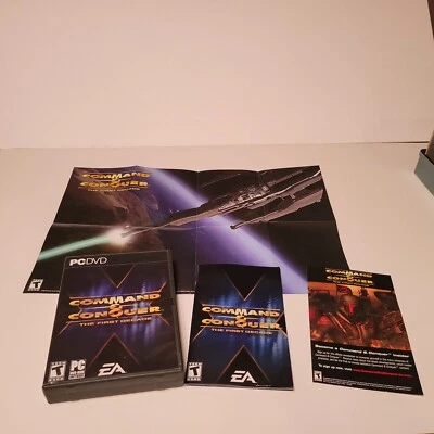 Command & Conquer The First Decade 2006 PC DVD Video Game, Manual, Codes, Poster - Image 1 of 4