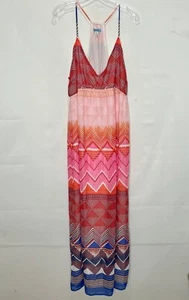 Old Navy Womans Dress XL Maternity Colorful Empire Elastic Waist Spaghetti Strap - Picture 1 of 8