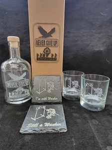 Design your own Decanter box set for 2  personalised unique design - Picture 1 of 12