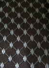 Valentina Milano Brown & Gray Diamond Geometric 100% Silk Necktie 60" x 3.75"